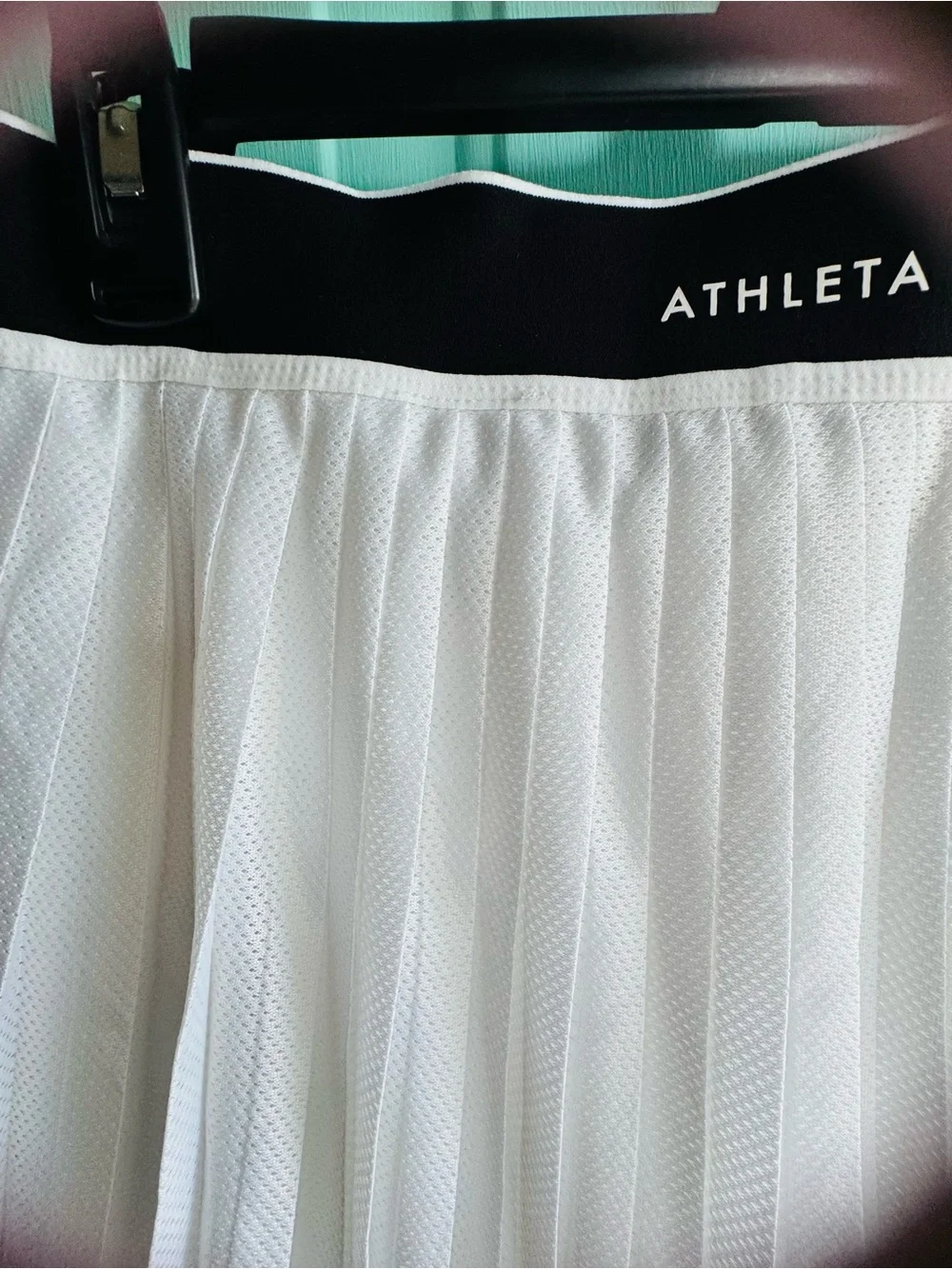 Athleta Women's White Pleated Active Skirt - New without tag